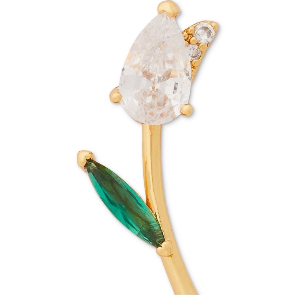 Kate Spade Stud Earrings NWT / Crystal Tulip Stud Earrings - Picture 6 of 10
